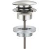 Grohe piletta di scarico Grohe Clic-Clac per lavabo e bidet, finitura supersteel - 65807DC0