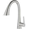 Grohe Zedra miscelatore monocomando per lavello con doccetta estraibile a 3 getti, finitura supersteel - 32294DC2