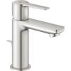 Grohe miscelatore monocomando per lavabo Grohe Lineare taglia XS con piletta scarico, finitura supersteel - 32109DC1