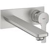 Grohe Lineare miscelatore lavabo a parete, taglia M, sporgenza 207 mm, finitura supersteel - 23444DC1