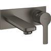 Grohe Lineare miscelatore lavabo a parete, taglia S, sporgenza 149 mm, grafite spazzolato - 19409AL1