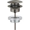 Grohe piletta di scarico Grohe Clic-Clac per lavabo e bidet, finitura grafite spazzolato - 65807AL0
