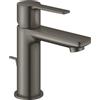 Grohe miscelatore monocomando per lavabo Grohe Lineare taglia XS con piletta scarico, grafite spazzolato - 32109AL1