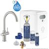 GROHE Blue Professional sistema completo con refrigeratore, filtro, cartuccia di pulizia e bombola CO2 - 31323DC2_SET