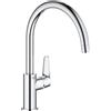 Grohe QuickFix Start Curve miscelatore monocomando per lavello cucina con bocca orientabile, finitura cromo - 31554001