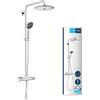 Grohe QuickFix Grohe Vitalio Joy System 260 sistema doccia a parete con miscelatore termostatico, cromo - 26403002