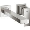 Grohe Eurocube miscelatore monocomando per lavabo, a parete, taglia M, finitura supersteel - 23447DC0