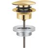 Grohe piletta di scarico Grohe Clic-Clac per lavabo e bidet, finitura oro spazzolato - 65807GN0