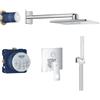 Grohe set completo per doccia Grohe Eurocube con soffione Rainshower 310 SmartActive Cube cromo lucido - CUBE301