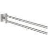 Grohe QuickFix Grohe 40976DC0 Start Cube porta salviette con 2 barre orientabili, finitura supersteel