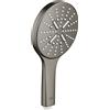 Grohe manopola doccia Grohe Rainshower 130 SmartActive EcoJoy a 3 getti, colore grafite spazzolato - 26574AL0
