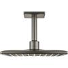 Grohe set soffione doccia a soffitto Grohe Rainshower 310 SmartActive Cube a 2 getti, colore grafite spazzolato - 26481AL0