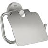 Grohe QuickFix Grohe 41179DC0 QuickFix Start porta rotolo con coperchio per carta igienica, finitura supersteel spazzolato