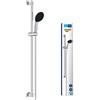 Grohe QuickFix Grohe 26956001 Vitalio Start 110 set asta doccia saliscendi 90 cm con manopola doccia a 3 getti e flessibile, finitura cromo