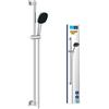 Grohe QuickFix Grohe 26930001 Vitalio Comfort 110 set asta doccia saliscendi 90 cm con manopola doccia a 2 getti e flessibile, finitura cromo lucido
