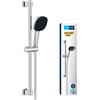 Grohe QuickFix Grohe 26928001 Vitalio Comfort 110 set asta doccia saliscendi 60 cm con manopola doccia a 2 getti e flessibile, finitura cromo lucido