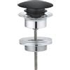 Grohe piletta di scarico Grohe Clic-Clac per lavabo e bidet, finitura nero opaco - 65807KS0