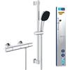 Grohe QuickFix Grohe 34237003 miscelatore termostatico doccia Grohe Precision Trend con set asta doccia Vitalio Comfort 60 cm, colore cromo