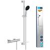 Grohe QuickFix Grohe 34853001 miscelatore termostatico doccia Precision Feel con set asta doccia Vitalio Start 90 cm, colore cromo