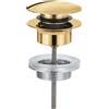 Grohe piletta di scarico Grohe Clic-Clac per lavabo e bidet, finitura oro lucido - 65807GL0