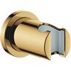 Grohe Rainshower supporto a parete per manopola doccia, rosone tondo, oro lucido - 27074GL0