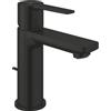 Grohe miscelatore monocomando per lavabo Grohe Lineare taglia XS con piletta scarico, finitura nero opaco - 321092431