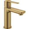 Grohe miscelatore monocomando per lavabo Grohe Lineare taglia XS con piletta scarico clic clac, oro spazzolato - 23791GN1