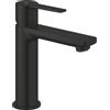 Grohe miscelatore monocomando per lavabo Grohe Lineare taglia S con piletta scarico clic clac, nero opaco - 231062431