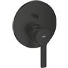 Grohe Lineare miscelatore monocomando per vasca o doccia a 2 vie, finitura nero opaco - 240642431