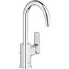 Grohe QuickFix Grohe Dice miscelatore monocomando per lavabo, taglia L, bocca alta girevole, finitura cromo - 1018710000