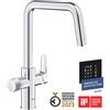 Grohe Blue Pure Eurosmart miscelatore cucina a tre vie con attacco per acqua filtrata, finitura cromo - 30583000