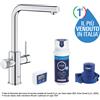 Grohe Blue Pure Minta miscelatore cucina a tre vie 30590000 con doccino estraibile e sistema filtrante 41136000