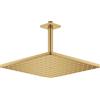 Grohe set soffione doccia Grohe Rainshower 310 Mono Cube con braccio a soffitto 142 mm oro spazzolato - 26566GN0