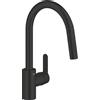 Grohe QuickFix Grohe 314842431 Get miscelatore cucina con bocca orientabile e doccetta estraibile, colore nero opaco