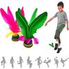Jastown Kick Shuttlecock,Cinese Jianzi Feather Kicking Shuttlecock,Piume Colorate Jianzi Cinese per per Gioco Sportivo Esercizio Piede,volano del Piede,volano a calci all'aperto o al Coperto，2pc