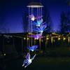 ZVO Farfalla a energia solare da giardino, farfalle solari per esterni, decorazione da balcone, lampada a sospensione per mamma nonna bambino, multicolore
