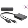 Delock Adattatore HDMI a USB Type-C, risoluzione 8K HDR, modalità DisplayPort, colore nero