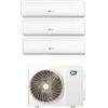 Diloc Climatizzatore Condizionatore Trial Split Diloc Inverter Serie Aurora R-32 9000+9000+18000 Btu con D.Freedom360 - Wi-Fi Integr