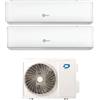 Diloc Climatizzatore Condizionatore Dual Split Diloc Inverter Serie Aurora R-32 12000+18000 Btu con D.Freedom360 - Wi-Fi Integrato A+