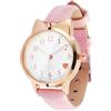 UKCOCO Elegante orologio da polso luminoso da ragazza, facile da leggere, casual, per bambini, Colore: rosa., 21.5X3CM,