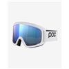 POC Maschera POC Opsin bianco con lente Clarity Universal Partly Sunny Blue