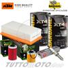 BARDAHL - HIFLO - NGK Tagliando KTM Duke 690 2008-2011 Kit Olio Bardahl XT4S C60 10W60 Filtri Candela