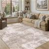 PureCozy Tappeto Salotto 140x200cm Marrone Lavabile in Lavatrice | Antiscivolo Tappeti,Moderno Astratto Naturale Grande Carpet,Cameretta Scendiletto Camera da Letto Ufficio Pelo Corto