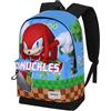 Sonic The Hedgehog - SEGA Knuckles Run-Zaino HS FAN 2.2, Multicolore, 31 x 44 cm, Capacità 24 L