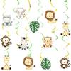 Tazuxetuqe Spirali Selvatiche per Soffitto, Decorazioni a Spirale per Compleanno dei Bambini, 24 Pezzi, Tema Safari Giungla Animali, Decorazione per Festa di Compleanno, Festa per Neonati