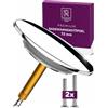 M. ROSENFELD HOME Tappo Vasca Universale Ø 72 Premium, Tappo per Vasca da Bagno in Ottone con Doppia Guarnizione, Chiusura per Tutte le Vasche da Bagno, Cromato