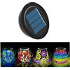 TOTHDATE 7 cm, coperchio per luce solare ovale, mosaico, 600 mAh, pannello solare di ricambio con luce bianca fredda per barattoli di vetro da giardino
