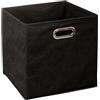 5 five simply smart Five - Scatola portaoggetti, 31 x 31 x 31 cm, Colore: Nero