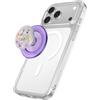 PopSockets Handygriff für MagSafe, magnetisch- Lila Felder | Mit Magnet, Abnehmbar, Kindle/iPhone/Android/Tablet, Blume, Floral, Lila, Aura