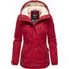 Marikoo Bikoo giacca invernale con cappuccio da donna, Dark red,